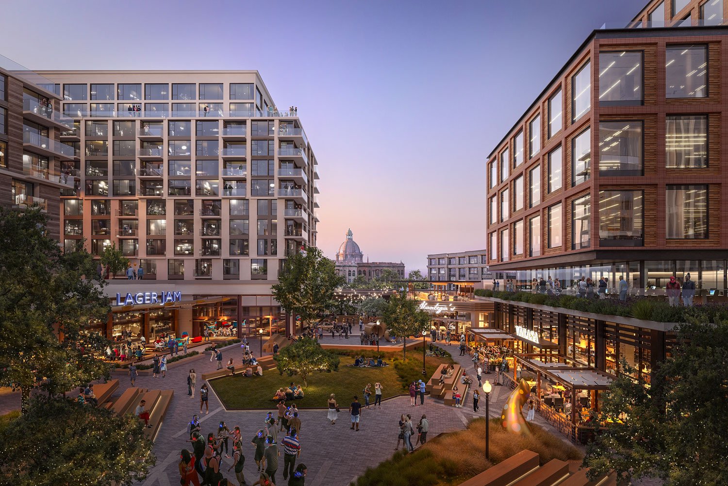 Contemporary apartment building